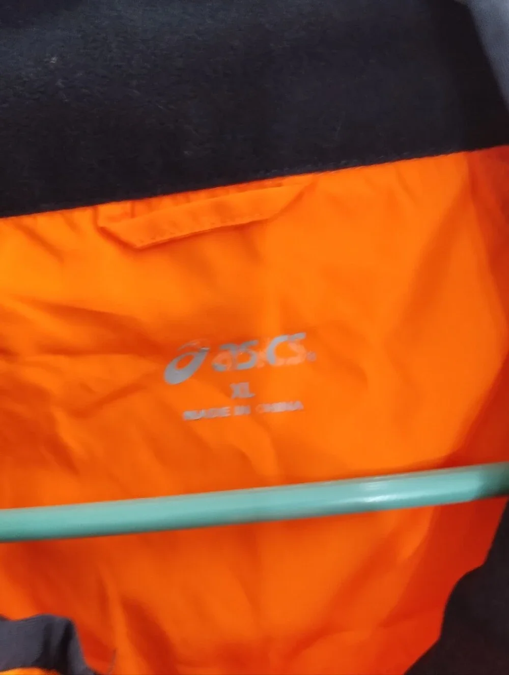 Vintage ASICS ING New York City Marathon Windbreaker Running Jacket Orange Blue